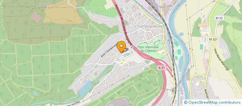 localisation de l'entreprise MEDLA COULEUR  CHAMPIGNEULLES