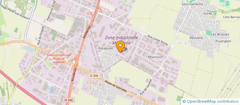 localisation de l'entreprise MEDLANE  GENAS