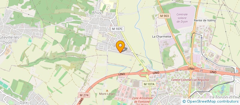 localisation de l'entreprise MEDM2A  AHUY