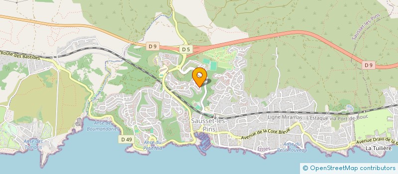 localisation de l'entreprise MEDMAC  SAUSSET-LES-PINS