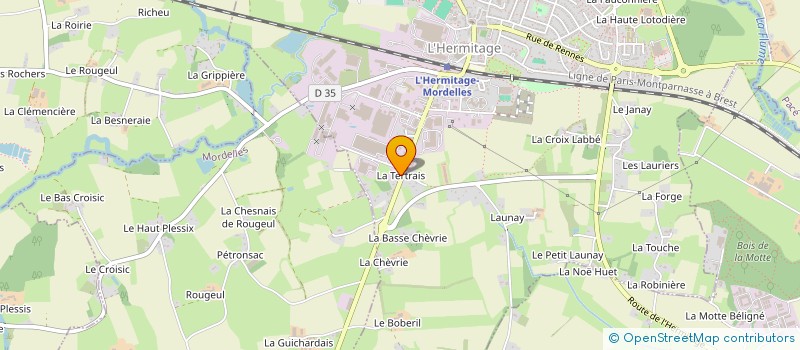 localisation de l'entreprise MEDO  L'HERMITAGE