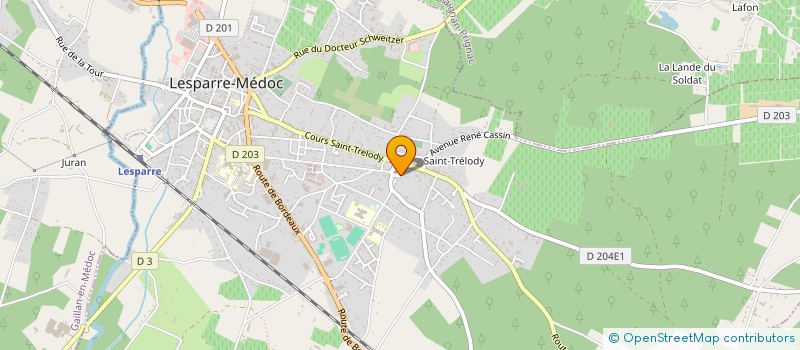 localisation de l'entreprise MEDOC ACTIONS INSERTIONS  LESPARRE-MEDOC