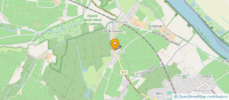 localisation de l'entreprise MEDOC ENTREPRISE  LABARDE