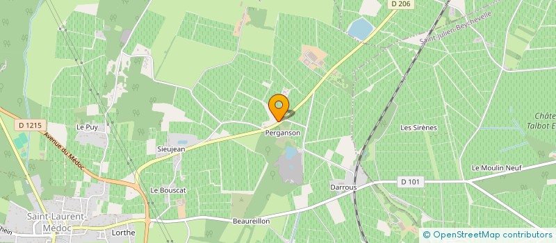 localisation de l'entreprise MEDOC ENVIRONNEMENT  SAINT-LAURENT-MEDOC