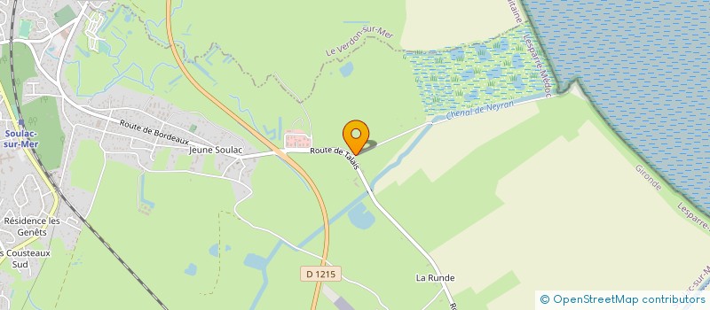 localisation de l'entreprise MEDOC MARINE L.G.T.  SOULAC-SUR-MER