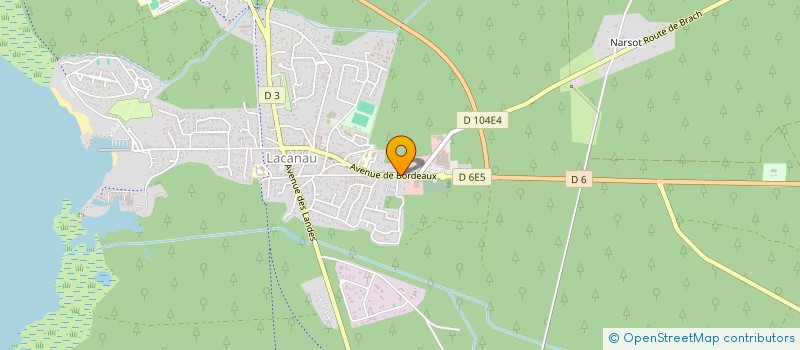 localisation de l'entreprise MEDOC OSSATURES BOIS  LACANAU