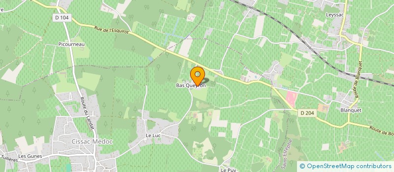 localisation de l'entreprise MEDOC PISCINES SERVICE  CISSAC-MEDOC