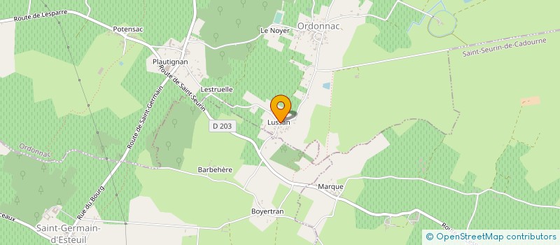 localisation de l'entreprise MEDOC SWING  ORDONNAC