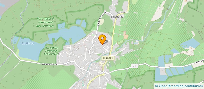 localisation de l'entreprise MEDOC TERRE DES EAUX  ARSAC