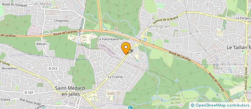 localisation de l'entreprise MEDOCLOC  LE TAILLAN-MEDOC