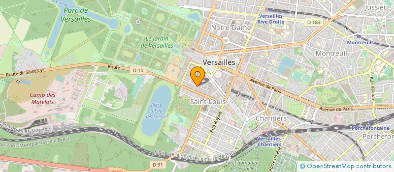 localisation de l'entreprise MEDRAR CHAUFFEUR PRIVE à VERSAILLES
