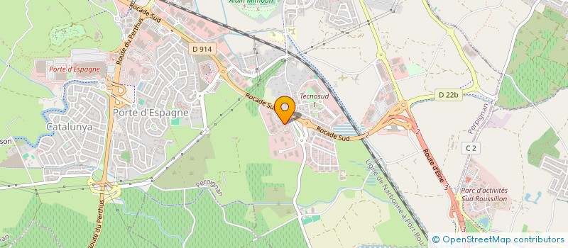 localisation de l'entreprise MEDRONHEIRA  PERPIGNAN