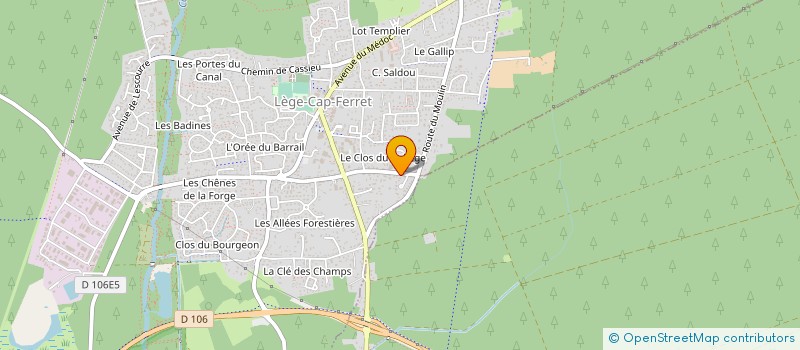 localisation de l'entreprise MEDS CAP  LEGE-CAP-FERRET