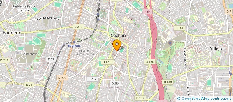 localisation de l'entreprise MEDSCIF  CACHAN