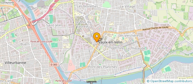 localisation de l'entreprise MEDSOINS FORMATION  VAULX-EN-VELIN