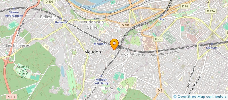 localisation de l'entreprise MEDTRADA à MEUDON
