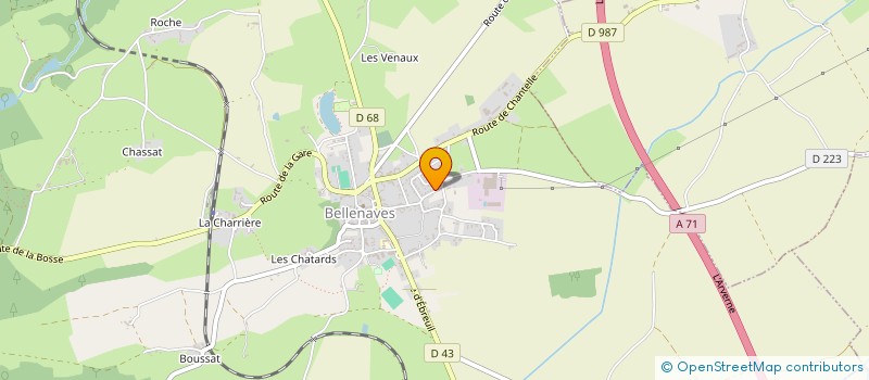 localisation de l'entreprise MEDUSA CORP.  BELLENAVES