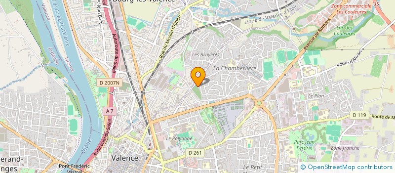localisation de l'entreprise MEDVU à VALENCE