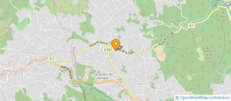 localisation de l'entreprise MEDWAY HOLDING  ROQUEFORT-LES-PINS