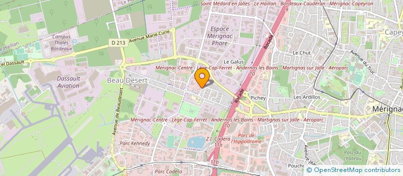 localisation de l'entreprise MEDXSOFT à MERIGNAC