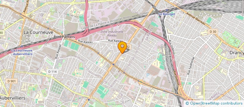 localisation de l'entreprise MEDYA à LA COURNEUVE