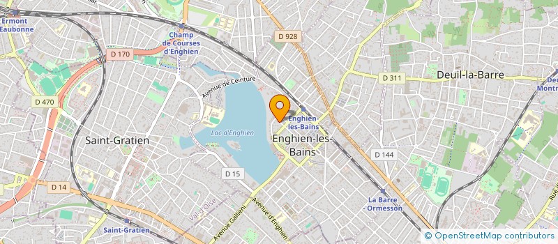 localisation de l'entreprise MEDYNA à ENGHIEN-LES-BAINS