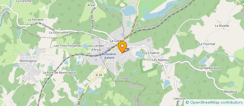 localisation de l'entreprise MEEDE à BUSSIERE-GALANT