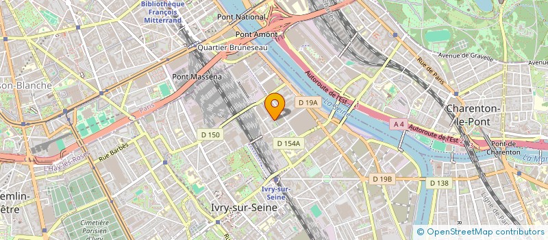 localisation de l'entreprise MEEMANY à IVRY-SUR-SEINE