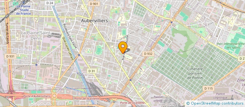 localisation de l'entreprise MEENFLOW  AUBERVILLIERS