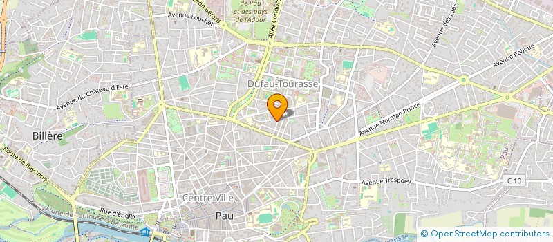 localisation de l'entreprise MEERSCHAUM NEGOCE à PAU