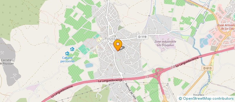 localisation de l'entreprise MEET THE ARTIST  POUSSAN