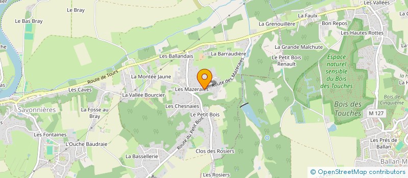 localisation de l'entreprise MEETING WITH THE STARS  SAVONNIERES