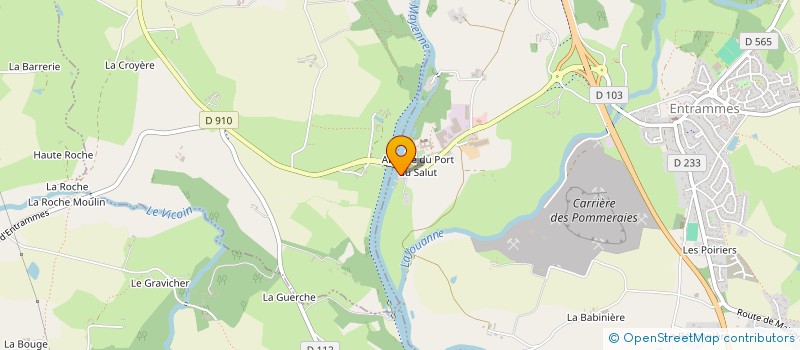 localisation de l'entreprise MEEUW NAVIGATION à ENTRAMMES