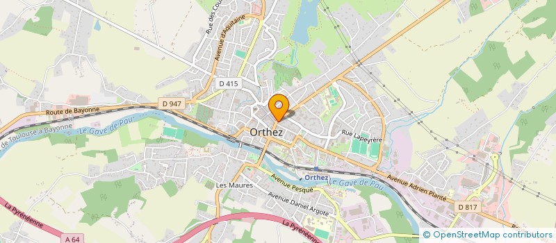 localisation de l'entreprise MEF  ORTHEZ