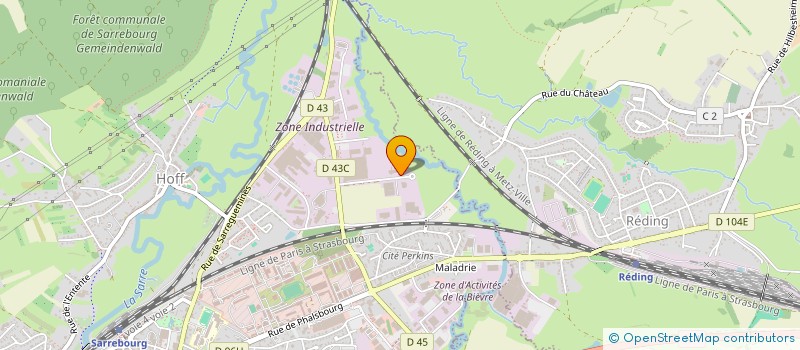 localisation de l'entreprise MEFFERT FRANCE à SARREBOURG