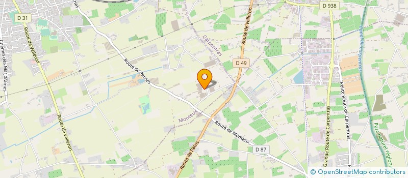 localisation de l'entreprise MEFFRE AB à MONTEUX