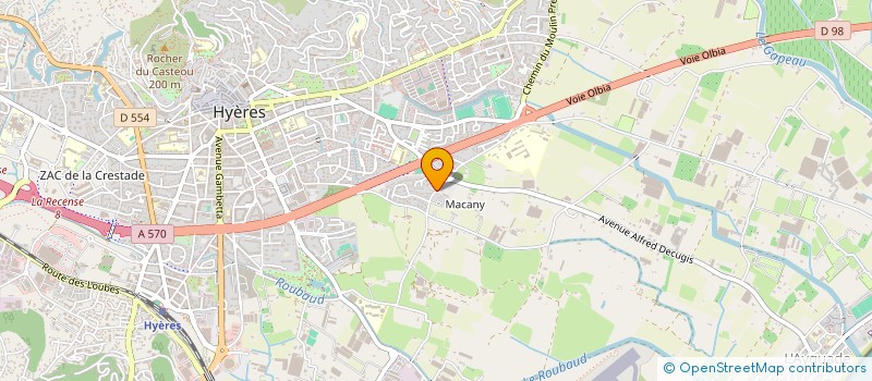 localisation de l'entreprise MEFIPACK  HYERES