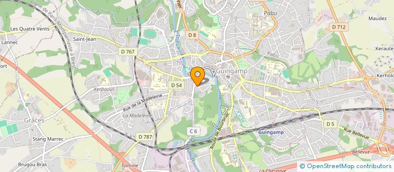 localisation de l'entreprise MEFISTO  GUINGAMP