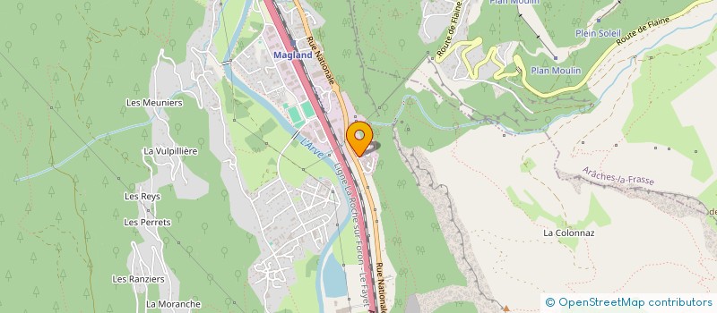 localisation de l'entreprise MEFRAL  MAGLAND