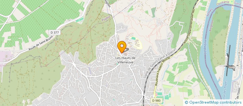 localisation de l'entreprise MEG'ACADEMIE VLA DOMICILE  VILLENEUVE-LES-AVIGNON