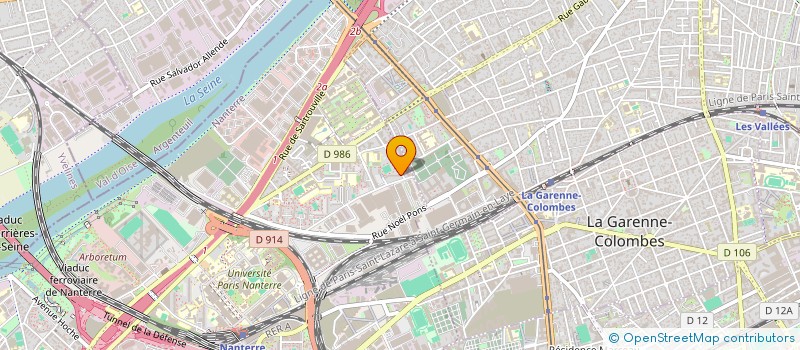 localisation de l'entreprise MEG ET FILS  NANTERRE