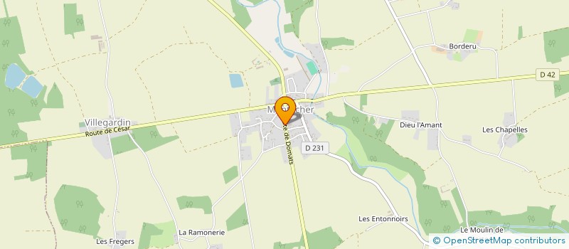 localisation de l'entreprise MEG N'COOK  MONTACHER-VILLEGARDIN