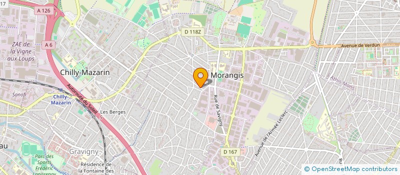 localisation de l'entreprise MEG SERVICES à MORANGIS