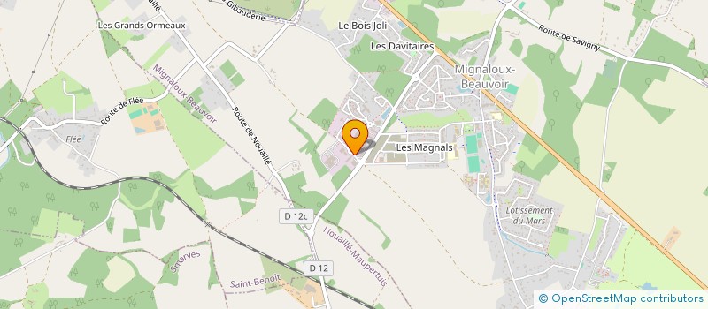 localisation de l'entreprise MEG SOLAR  MIGNALOUX-BEAUVOIR