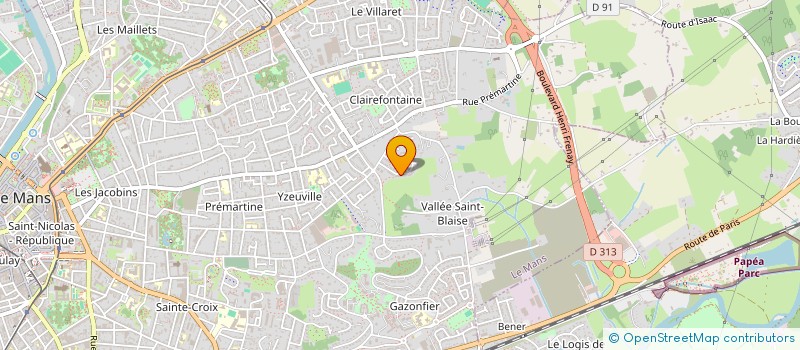 localisation de l'entreprise MEG TIMONIERE  LE MANS