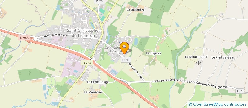 localisation de l'entreprise MEGA  SAINT-CHRISTOPHE-DU-LIGNERON