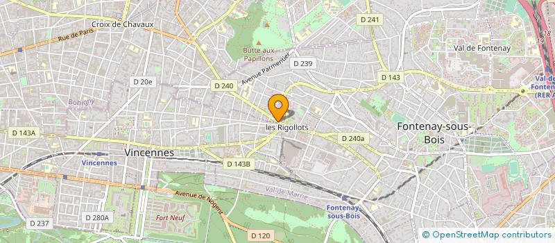localisation de l'entreprise MEGA BAT à FONTENAY-SOUS-BOIS
