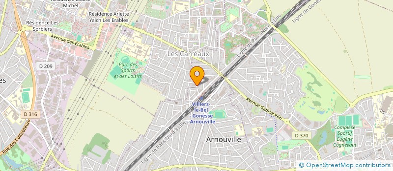 localisation de l'entreprise MEGA-BAT à ARNOUVILLE