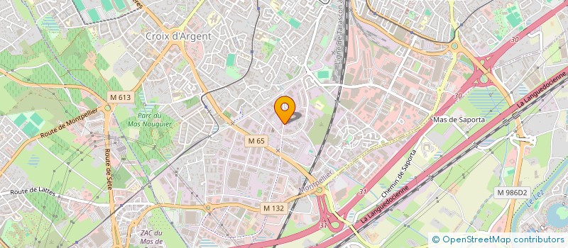 localisation de l'entreprise MEGA BAT SUD à MONTPELLIER
