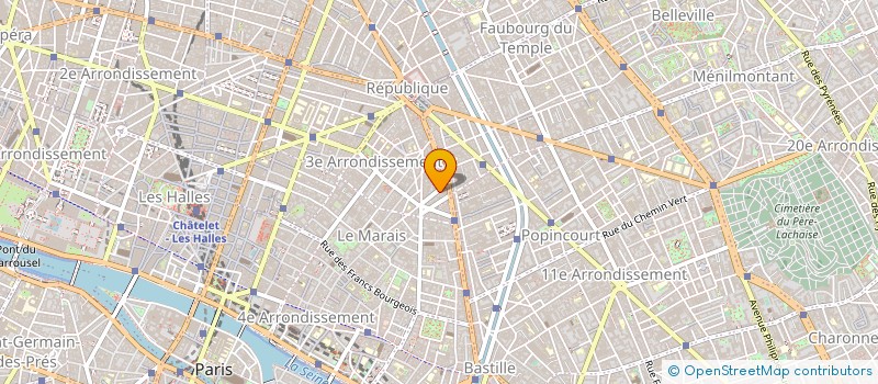 localisation de l'entreprise MEGA BELLES à PARIS